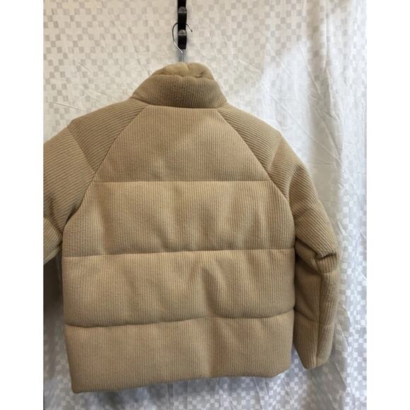 Tahari Women’s Size XL Beige Camel Puffer Jacket Sherpa Collar - Picture 6 of 7